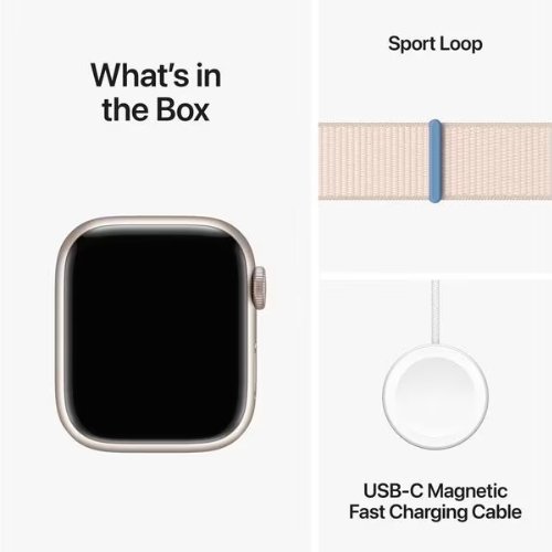 Apple Watch Series 9 41mm Alu Polarstern Loop von techkistli.ch